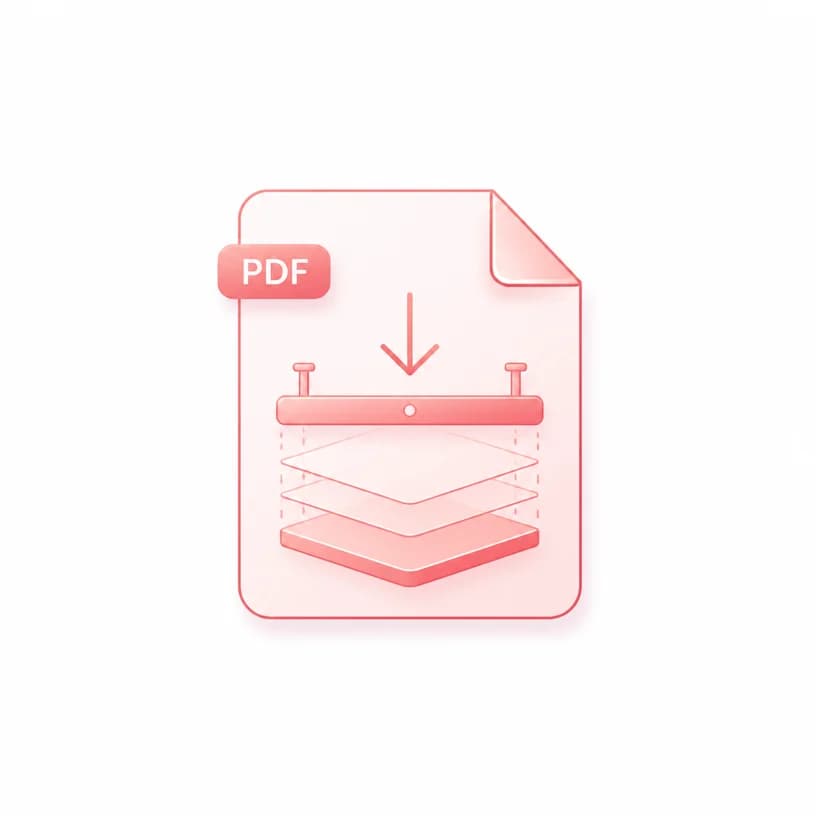 Flatten PDF icon