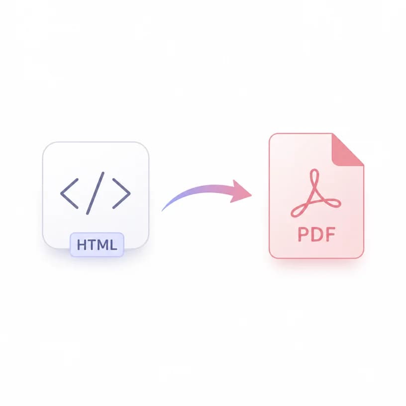HTML to PDF icon