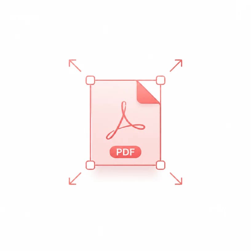 Resize PDF icon