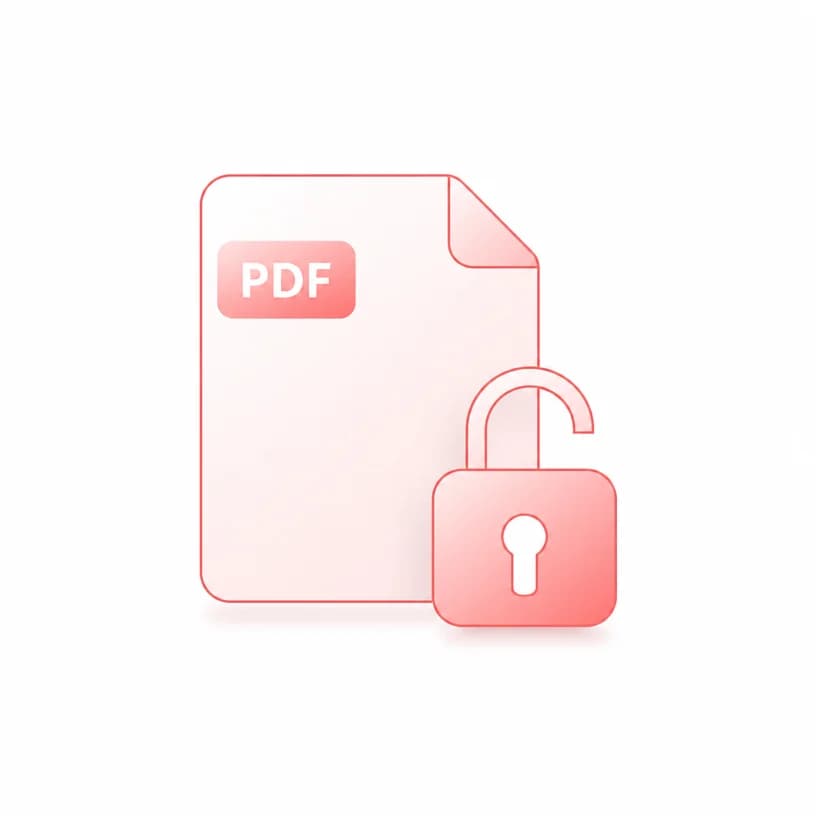 Unlock PDF icon